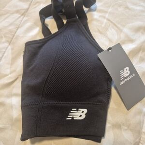 New Balance Black Seamless Racerback Sports Bra